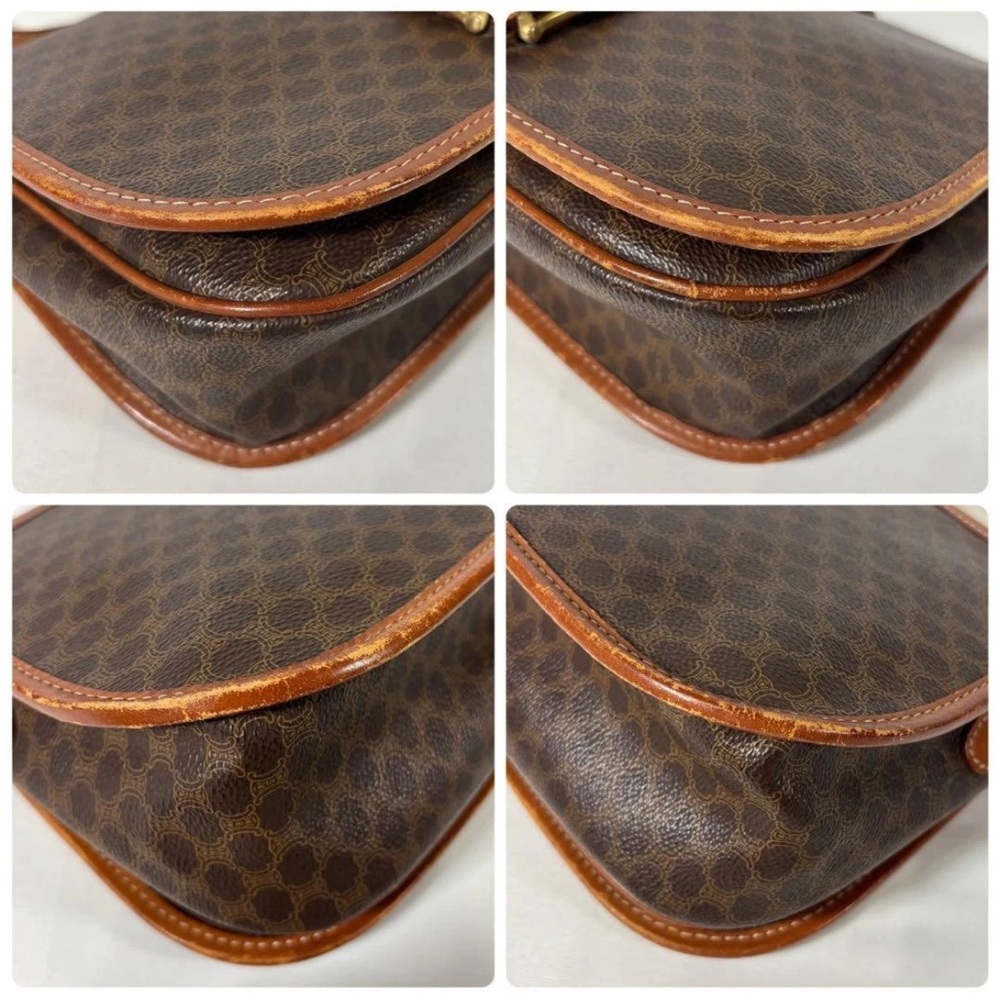 Celine Dark Brown and Tan Shoulder Bag - Picture 5 of 16